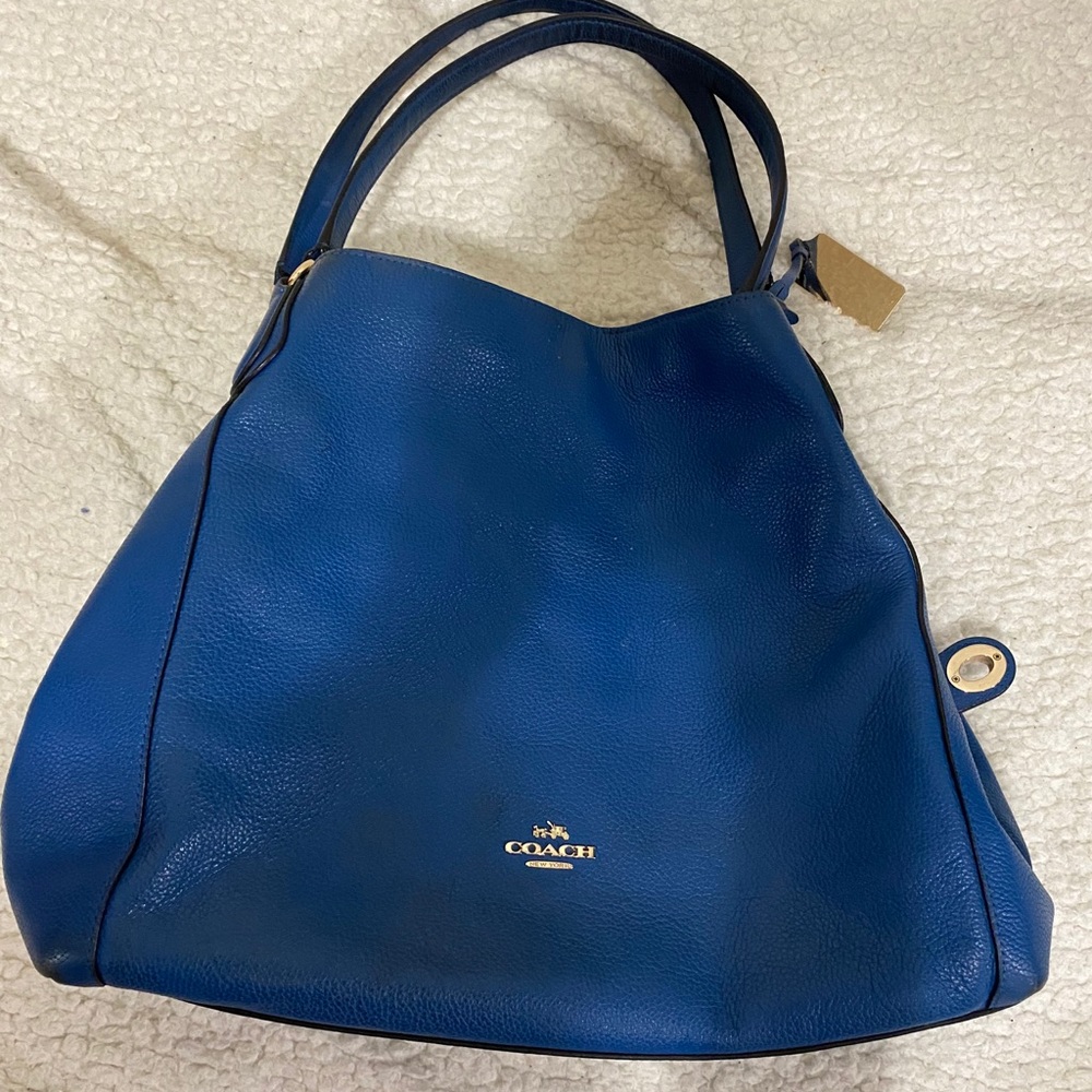 Blue coach purse gently used